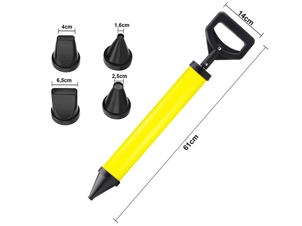 Pompe extrudeuse de chantier pour ciment, mortier, colle et coulis 4 buses