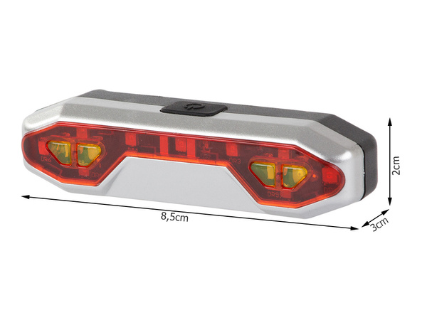 A condus biciclete lumina din spate usb puternic spate pentru biciclete