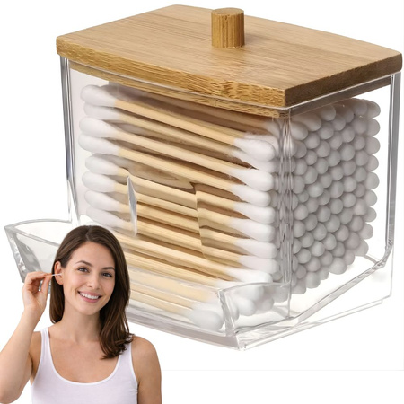 KÚPEĽŇOVÝ ORGANIZÉR NA UŠNÉ TYČINKY, HYGIENICKÚ KOSMETIKU