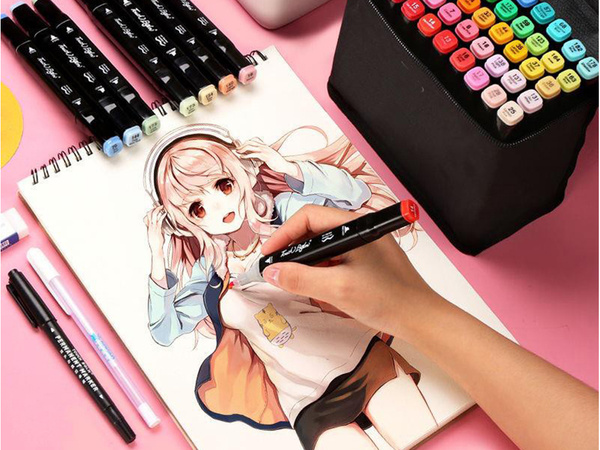 Набор ALCOHOL MARKERS TOUCH KIT 168pcs Tote bag