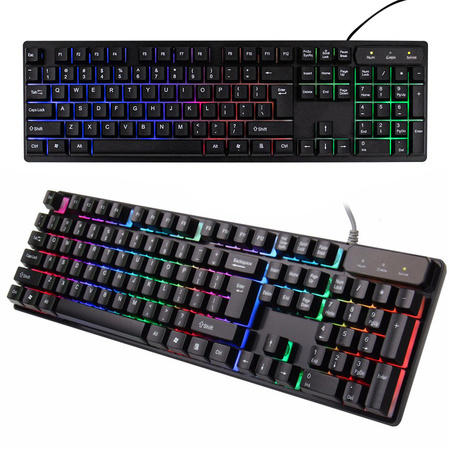 Teclado gaming led retroiluminado
