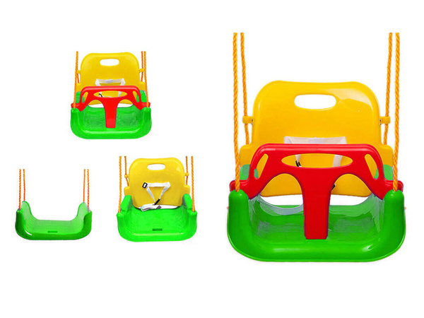 Dětská zahradní houpačka květinové sedátko s lanem ke stromu