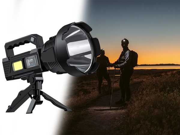 Torch searchlight tripod cree led xhp90 cob