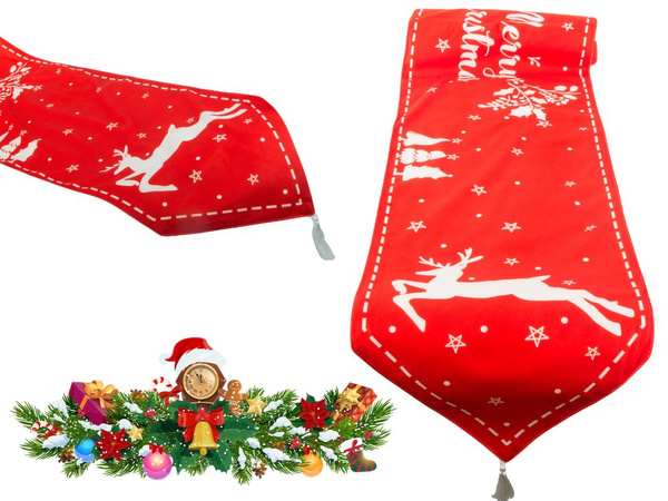 Weihnachts-tischläufer weihnachts-rentier 205x35cm