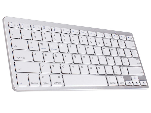 Bezvadu bluetooth tastatūra datoram ipad mac maza, plāna, zema profila