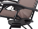 Chaise de plage pliante gravité zéro 2in1 chaise touristique