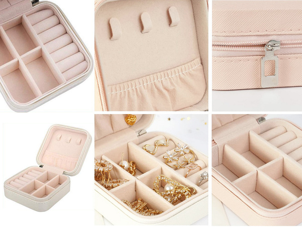 Sicriu organizator bijuterii cutie cutie cu fermoar