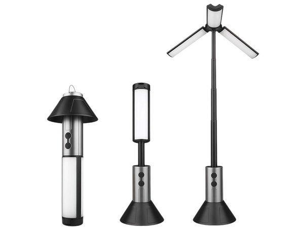 Turistų šviesos kempingo žibintuvėlis daugiafunkcinis teleskopinis led palapinė