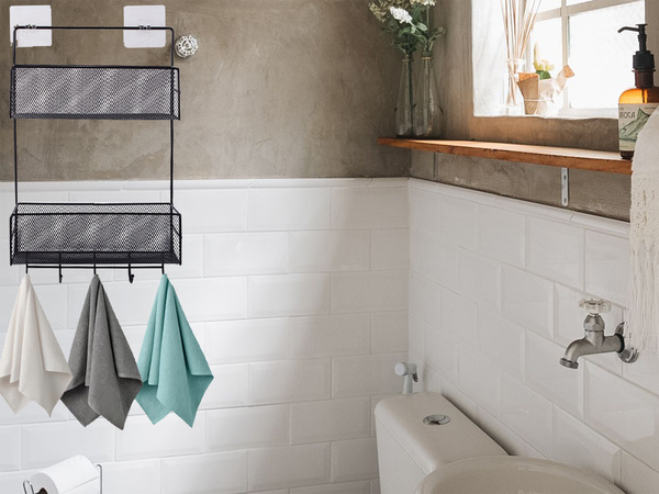 Kovinski organizator viseča polica kuhinjska polica kopalnica obešalnik