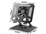 Soporte refrigerante para tabletas soporte para tabletas ajustable 4-16 pulgadas