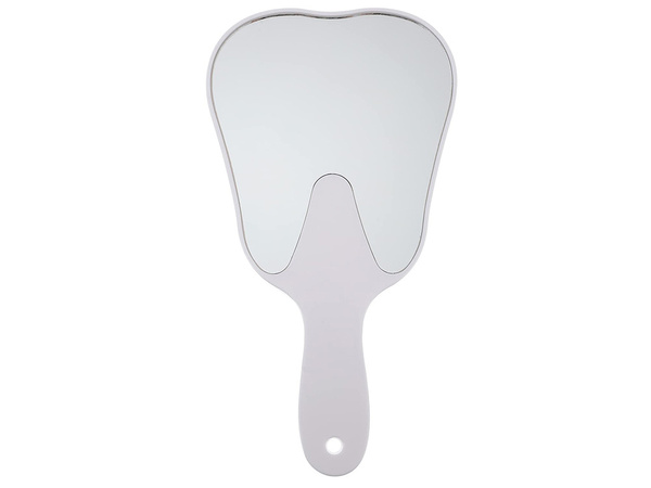 Cosmetic make-up mirror dental hand mirror in tooth shape