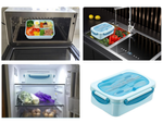 Lunchbox raňajkový box obedár s priehradkami príbory