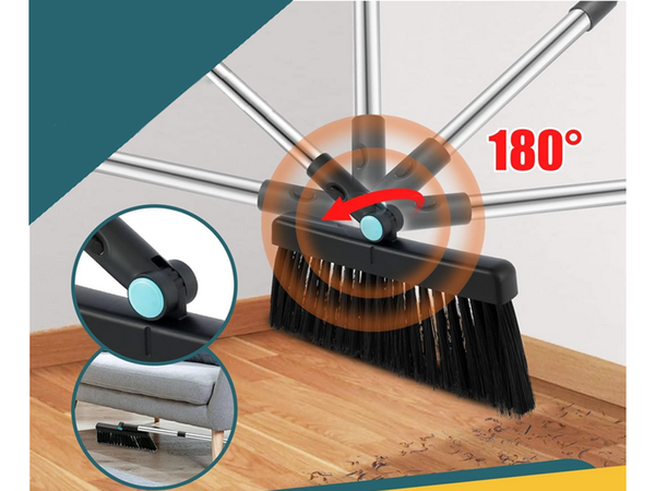 Măturat set măturat perie dustpan stick de curățare perie om leneș