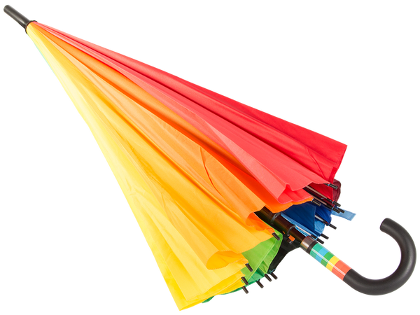Large umbrella rainbow umbrella sturdy automatic