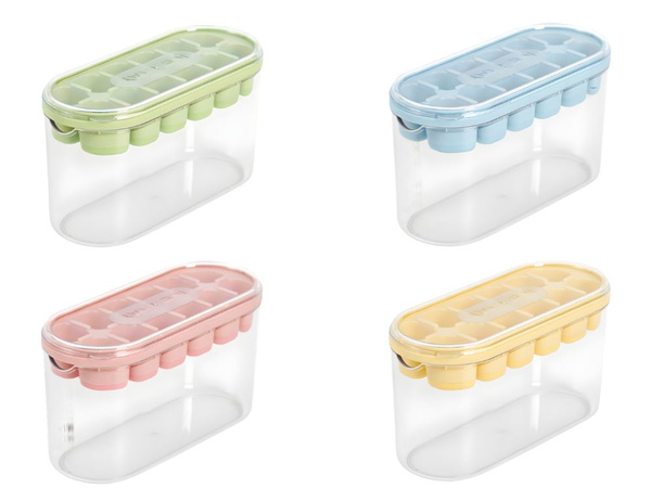 Moule à glaçons avec récipient et couvercle moule à glaçons en silicone