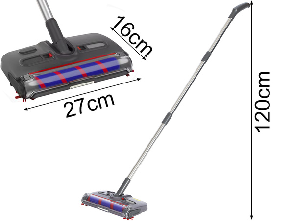 Trawless handheld vacuum cleaner 360° rotating electric brush kaśka