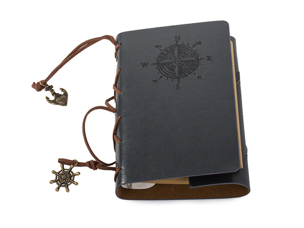 Cuaderno de viaje diario retro vintage