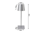 Lampka nocna stołowa dotykowa lampa 3 stopniowa wysoka bezprzewodowa usb