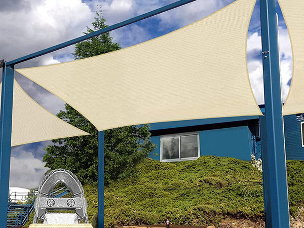 Toldo parasol rectangular jardín vela impermeable 4x3m