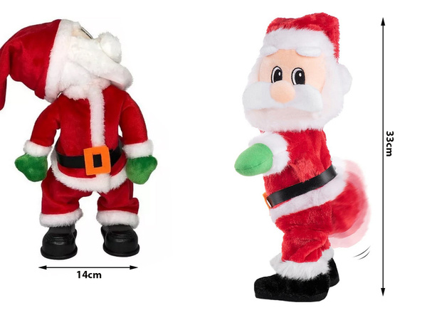 Tancovanie spievanie santa claus twerking vtipné vianočné veľké