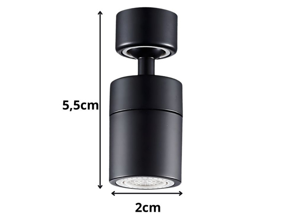 Aerateur pour robinet pivotant réglable embout de remplissage eau jet