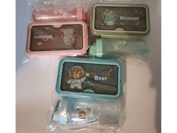 Lunchbox breakfast container lunch cutlery with bottle set