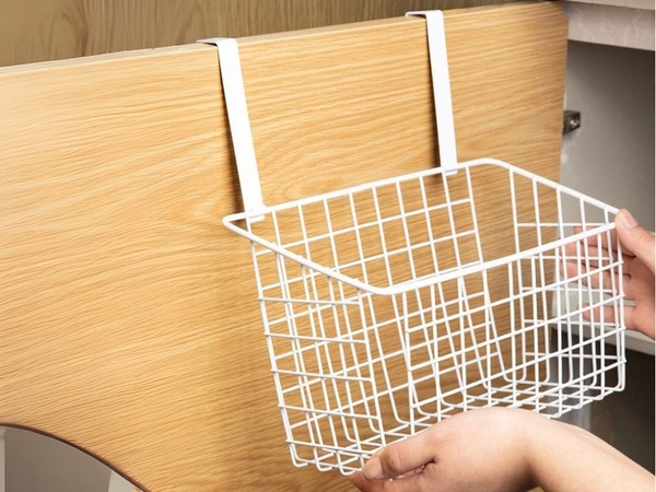 KOSÁR FÉM AJTÓRA AKASZTHATÓ SZERVEZŐ KONYHAI AKASZTÓS POLC