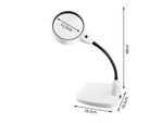 Suurendusklaas kosmeetiline led lamp