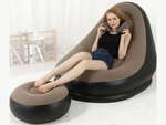 Vrtni fotelj lounger napihljiv plaža pouf podnožje udobno