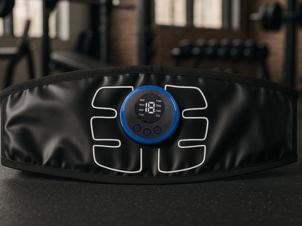 Electroestimulador de músculos abdominales cinturón de entrenamiento ems masajista abdominal modos