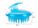 Brosse de massage en silicone pour le lavage de la tête et du corps