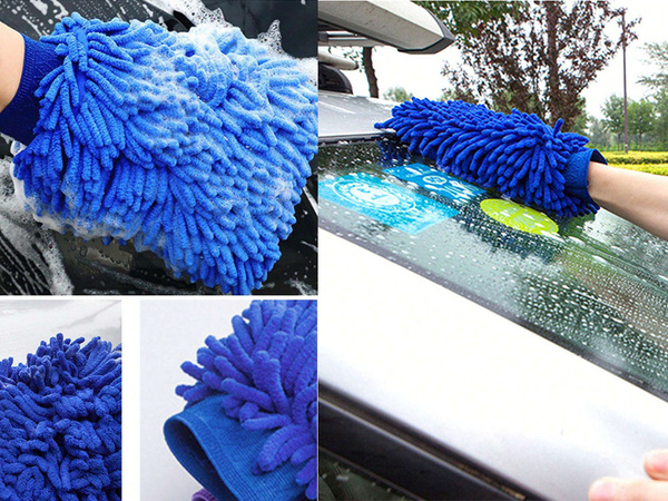 Set of polishing sponges for drill brushes microfibre pads