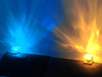 Lampka kryształ rgb z pilotem usb nastrojowa dekoracyjna kostka nocna