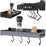 Kitchen wall shelf spice rack