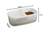 Bebedero automatico 2en1 usb fuente cuenco gato perro agua y comida