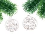 Decoratiuni din lemn pentru pomul de craciun 20 de piese pandantive ornamente baubles