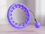Hula hop avec poids amincissant pour exercices cerceau réglable massant