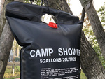Duș de camping încălzit solar 20l