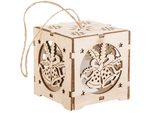 Wooden hanging lantern christmas tree lighting christmas ornament bells