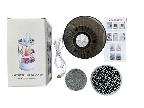 Lavador soporte para limpiar, lavar y secar pinceles y esponjas cosméticas usb