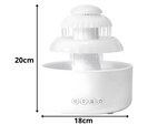 Zvlhčovač vzduchu difúzor led lampa aromaterapia fontána bezdrôtové
