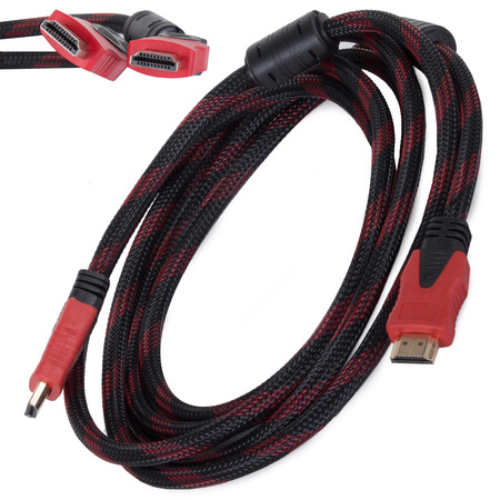 Kabel hdmi 2.0 4k 3d uhd 3m měděný 48bitový