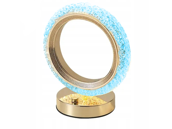 Masă lumina de noapte inel de cristal a condus rgb