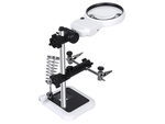 Kit de soldadura tercera mano lupa soporte led