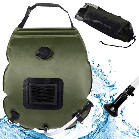 Solar tourist field portable shower camping shower ze 20l
