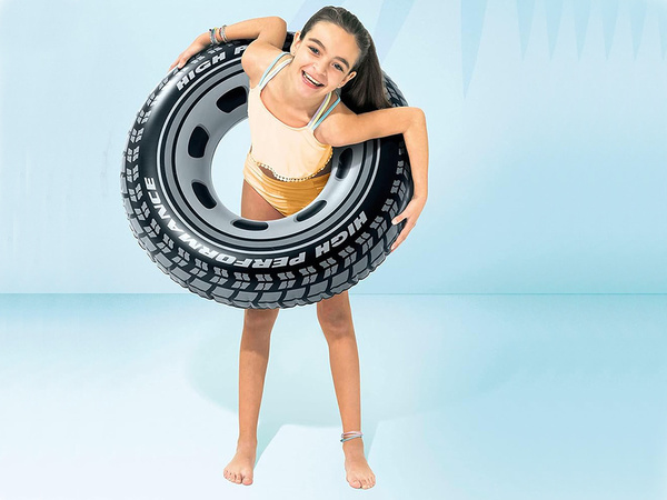 Small 50cm inflatable wheel for baby to swim in pool water