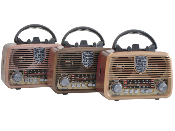 Retro virtuves mobilais radio fm am bluetooth usb uzlādējama antena