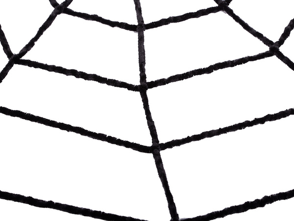 Grande toile d'araignée artificielle noire décoration halloween