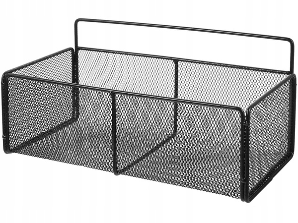 Hanging basket metal organiser hanging shelf kitchen black