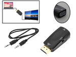 Pretvornik adapterja iz hdmi v vga d-sub audio mini jack